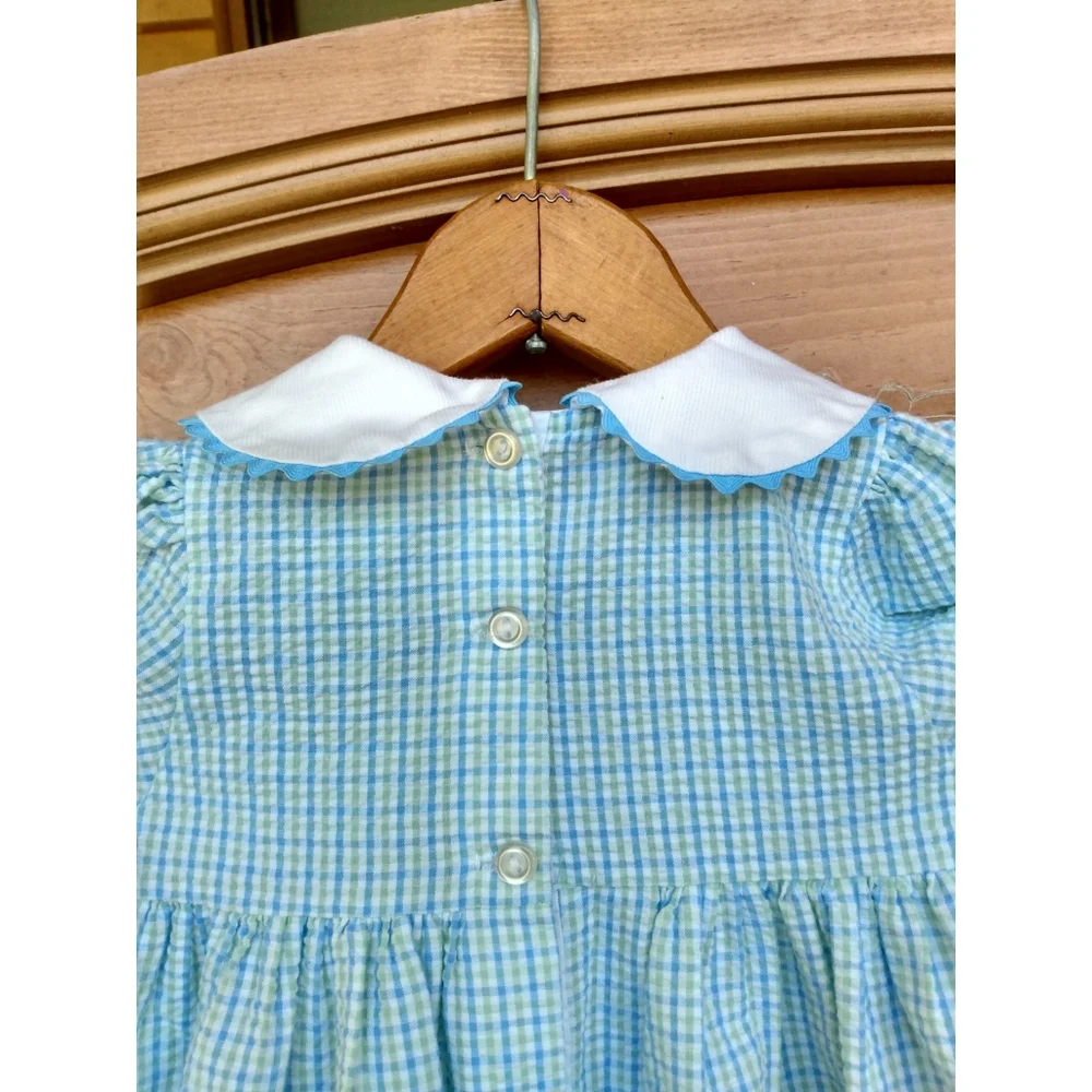 🌷HP! Vintage Alexis | Girl Seersucker Floral Spring Summer Dress 18M